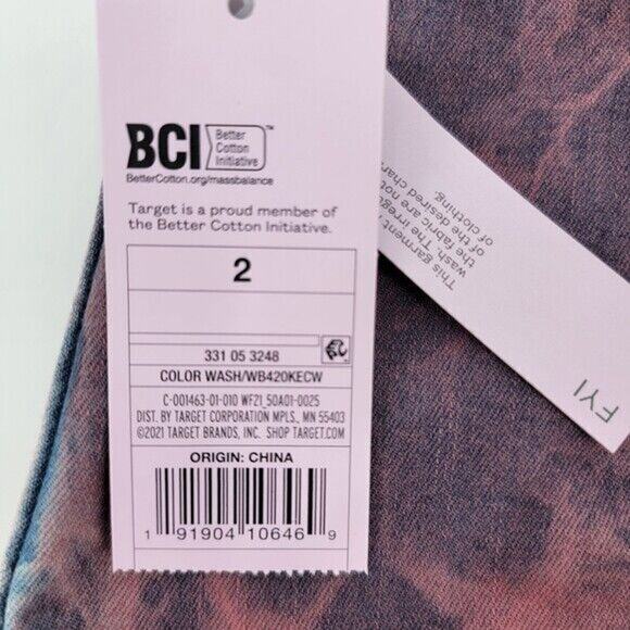 NEW Wild Fable Women's Stretch Tie Dyed Denim Mini Skirt Size 2 - Picture 6 of 10